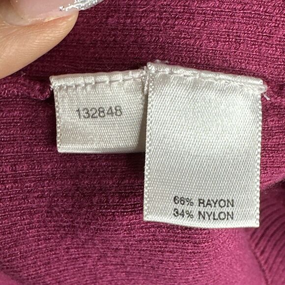 Vintage Y2K Ann Taylor Loft Pink Jewel Button Knit Cardigan Sweater Small Preppy - Picture 9 of 10